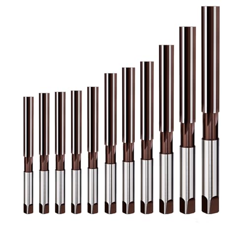 11PCS Hand Reamer Set H8 Straight Slot Reamer,Metric Reaming Drill Bit for Metal,DRINYOUNG (11PCS：3mm-20mm) - size: 11PCS：3mm-20mm