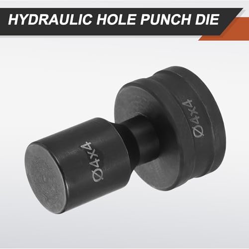HARFINGTON Hydraulic Hole Punch Die 4x4mm Square Hole 40Cr Steel Electric Punching Kit for CH70 Electric Punching Machine, Black - size: 4x4mm