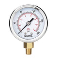 SENCTRL 0-200 Psi Pressure Gauge, 1/8" NPT Lower Mount - size: 0-200Psi, style: Lower Mount (1/8" NPT)