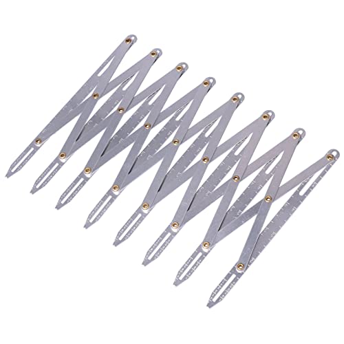 Expanding Sewing Gauge, Aluminum Buttonhole Spacer Expanding Crafting Sewing Gauge Ruler, Multifunctional Equidistant Measuring Marking Tool