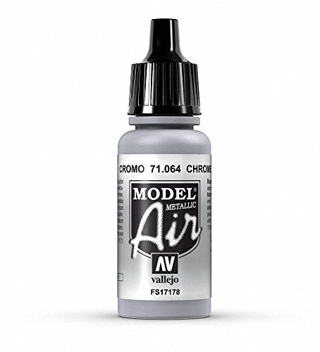 Vallejo Chrome Paint, 17ml - color: Metallic Chrome, size: 0.57 Fl Oz (Pack of 1)