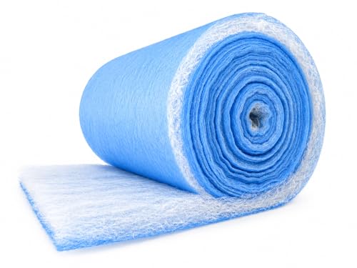 Paint Booth Exhaust Fiberglass Filter (25" x 100ft), High Paint Capture Efficiency - size: 25" x 100 (ft)