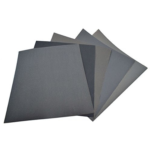 1 x Grit 800 1000 1200 1500 2000 Sandpaper Dry/Wet 9 x 11 Inch Abrasive