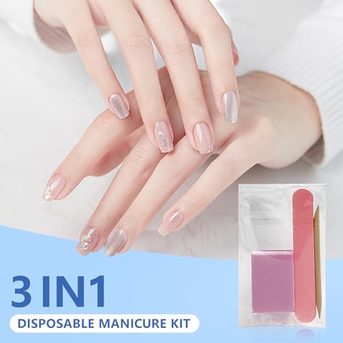 Lokyango Disposable Manicure Tool Kit (Pink, Count, 40, 80/100 Grit) - color: Pink