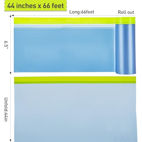 Tangibay Pre-Taped Masking Film for Painting, 44" x 66', 2 Rolls - size: 2 Rolls: 44"