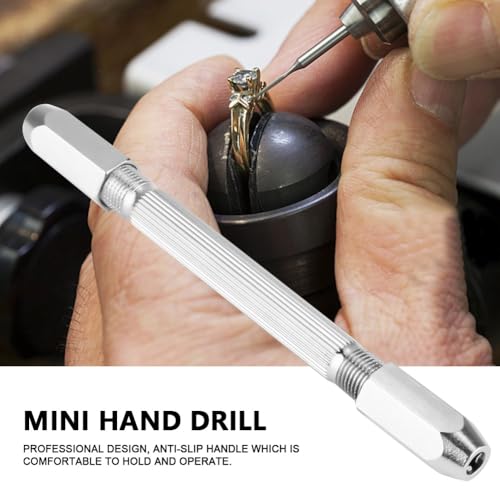 0-3mm Double End Pin Vise – Manual Hand Drill Tool for Wood & Plastic, Professional Non-Slip Handle with Stable Clamping