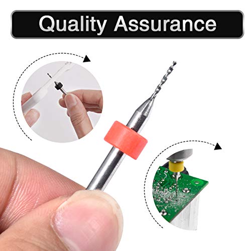 10 Pcs Tungsten Carbide Macro Drill Bits, PCB Drill Bits for Jewelry, CNC, Soft Metals, Model Making, Wood - Cutting Dia: 0.3mm, 0.4mm, 0.5mm, 0.6mm, 0.7mm, 0.8mm, 0.9mm, 1.0mm, 1.1mm, 1.2mm - color: 10 Pcs (0.3-1.2)mm