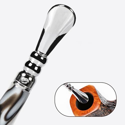 Pipe Cleaning Tool Kit Tamper Tool with Scraper & Reamers Nozzle Cleaner for All Pipe Sizes - Professional Pipe Cleaners - color: Black