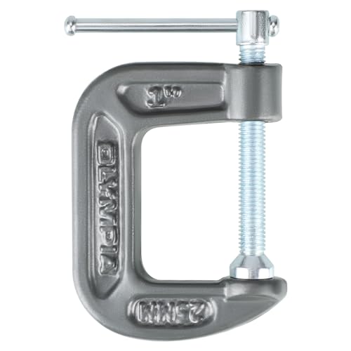 Olympia Tools C-Clamp, 38-110, (1 X 1) Inches - size: 1-Inch x 1-Inch
