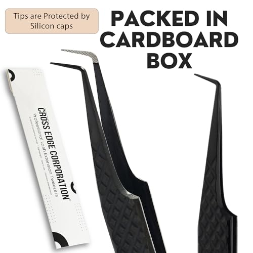 90 Degree Boot Lash Tweezers for Volume Fans - color: Cectweezer-01