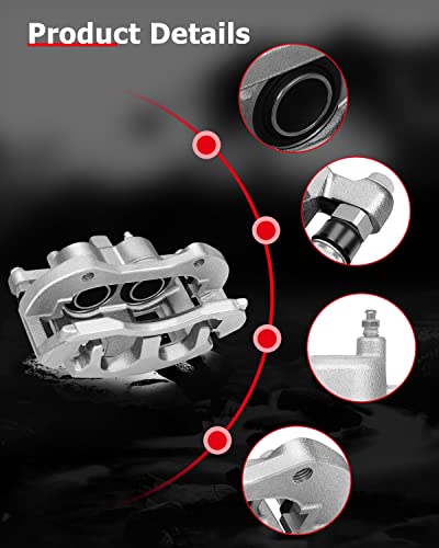 cciyu Front Right Disc Brake Caliper Assembly 18B4989 With Bracket - size: Front Right[18B4989 ]