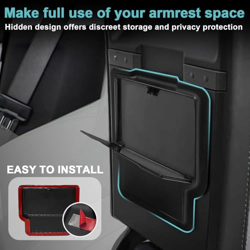 BestEvMod 5PCS Console Organizer for 2025 2026 Tesla Model Y Juniper(White) - size: Juniper |5PCS White