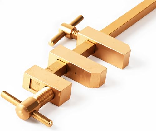 Solid Brass Lightweight Small Bar Clamp Mini Clamps (120MM/4.7") - size: 120MM/4.7"
