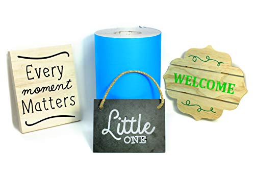 VViViD Blue Stencil Vinyl Masking Film with Anti-Bleed Technology (12" x 6ft) - size: 12" x 6ft