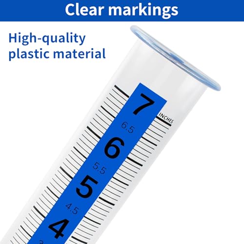 TBWHL 7" Plastic Rain Gauge Replacement Tube, Freeze Proof for Outdoor - color: Transparent