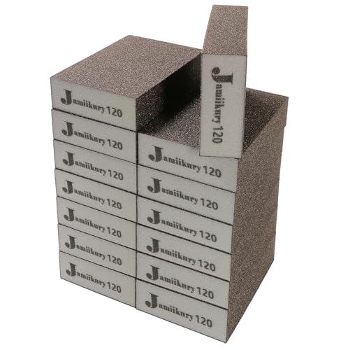120 Grit Sanding Block, Jamiikury Fine Sanding Sponge, 16pcs - size: 120 Grits