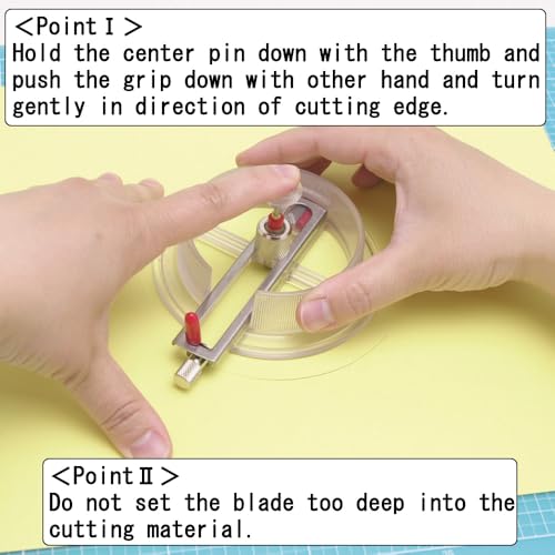 NT Cutter Circle Cutter, 3/4" to 6-3/4" Diameter (iC-1500P)