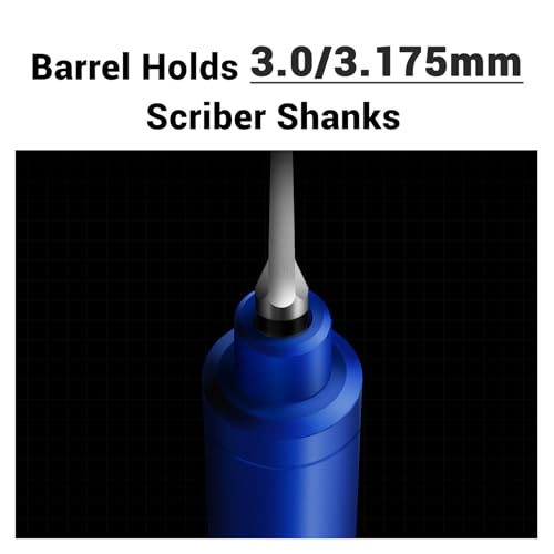 9-Piece Model Scribing Tool Kit with Tungsten Carbide Blades & Tape - size: 0.15mm/0.3mm/0.5mm