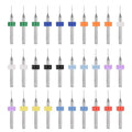 PATIKIL 30 Pack 0.55mm Micro Drill Bits Carbide Tungsten Steel - size: 0.55mm