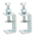 HARFINGTON 2 Pcs Carbon Steel C Clamps 55mm Square Tiger Clamp Adjustable - size: 55mm