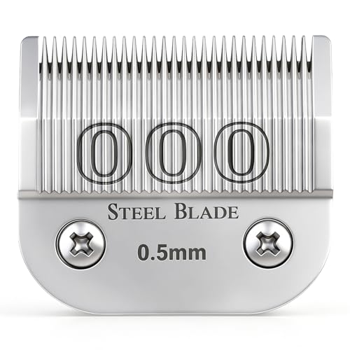 Size 000 Clipper Blade 0.5mm Compatible with OsterClassic76, Silver, 1 Pack - size: Size 000