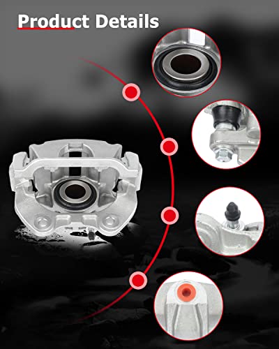 cciyu Rear Left & Right Disc Brake Calipers w/Bracket 18-B4726 18-B4727 - size: Rear[18-B4726+18-B4727]