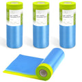 Tangibay Pre-Taped Masking Film for Painting, 44" x 66', 4 Rolls - size: 4 Rolls: 44"