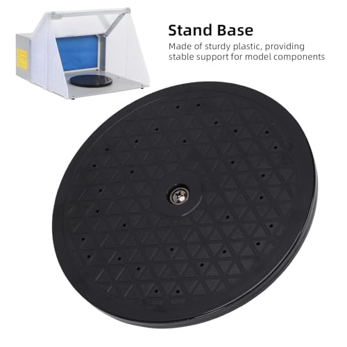 7.5in Heavy Duty Rotating Swivel Stand, 360 Degree Rotating Turntable for Paint Spraying & Craft Projects, Turntable for Airbrush Paint Spray Booth Model Base HS - E13