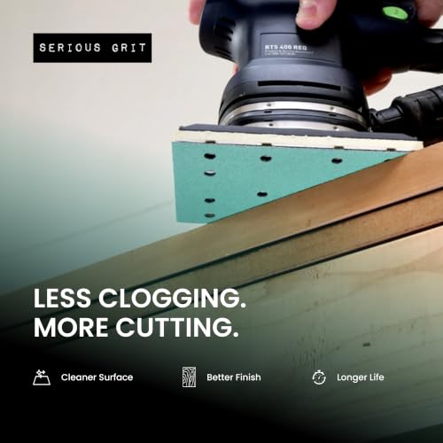 Serious Grit - 3" x 5" (80x133mm) 14-Hole P400 Grit Sandpaper - 50 Pack Box - style: 400 Grit