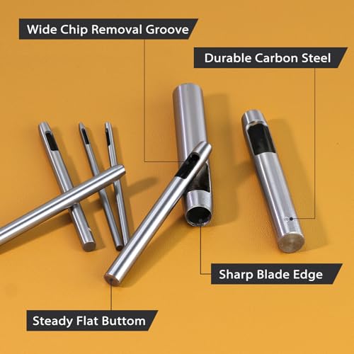 Leather Hole Punch Tool 1mm/0.04inch Round Hollow Hole Punch - size: 1 mm / 0.04 inch