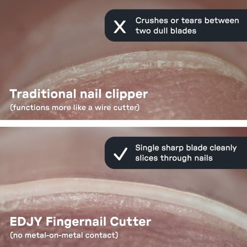 EDJY Fingernail Cutter Nail Cutter Stainless Steel - Mixed Color (4-Pack) - color: Mixed Rainbow 4-pack
