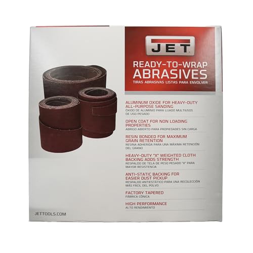 JET 22" Ready-to-Wrap Sandpaper, 220 Grit (60-2220) - style: 220 Grit