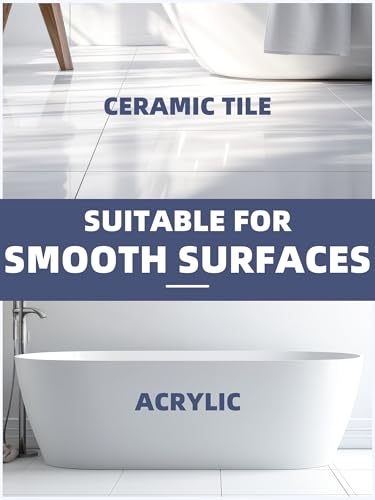 Secopad 24PCS Anti-Slip Shower Stickers with Scraper, 0.8"*8", White - color: White, size: 0.8in x 8in