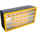 Stalwart 30-Drawer Plastic Small Parts Organizer, Yellow