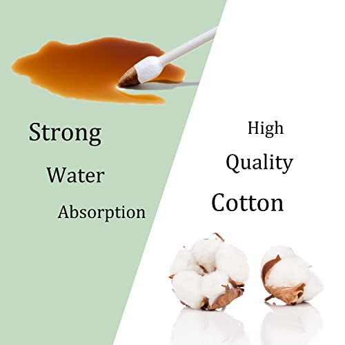 Double Precision Tips cotton swabs with Paper Stick, 600pcs - size: 600pcs（Pack of 2）