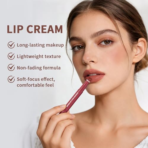 Cushion Matte Lip Blush Stick,Moisturizing Long Lasting Transfer Proof #7 - color: Color #7