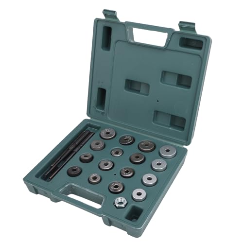 Valve Seat Reamer Tool Kit - Alloy Steel Universal for 20-30mm Valves, Includes 12 Sizes & 4 Heads