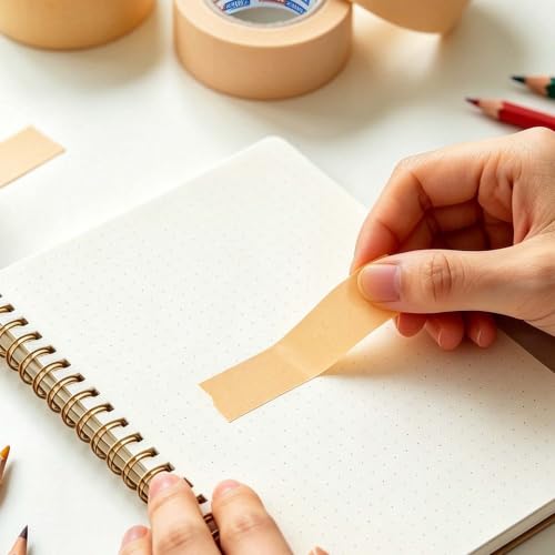 ADHES BrownMasking Tape Painter Tape 24mm x 50m - color: Brown, size: 24mm x 50m