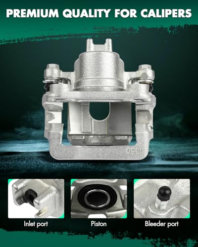 SCITOO 19B2675 Rear Left Disc Brake Caliper With Bracket Silver - size: Rear Driver[19B2675]Silver
