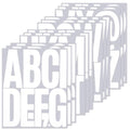 114 White Large Alphabet Stickers, 5 Inch Self-Adhesive Letters - color: White