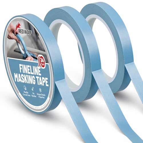 RED WOLF 3/4" x 36yd Fine Line Pinstriping Tape 3 Rolls - style: 3/4 inch - 3 roll