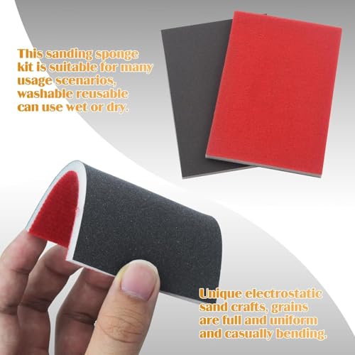1500 Grit Sanding Sponge, Wet Dry Sanding Block, 20 Pcs - size: 1500 Grit
