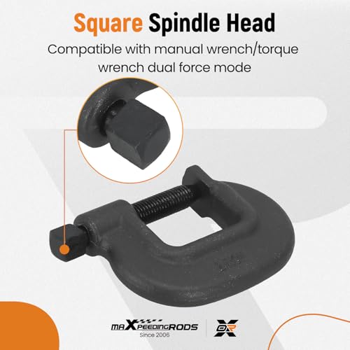 maXpeedingrods C-Clamp, 2-5/16" Opening Capacity, 1-7/8" Throat - style: 2-5/16"