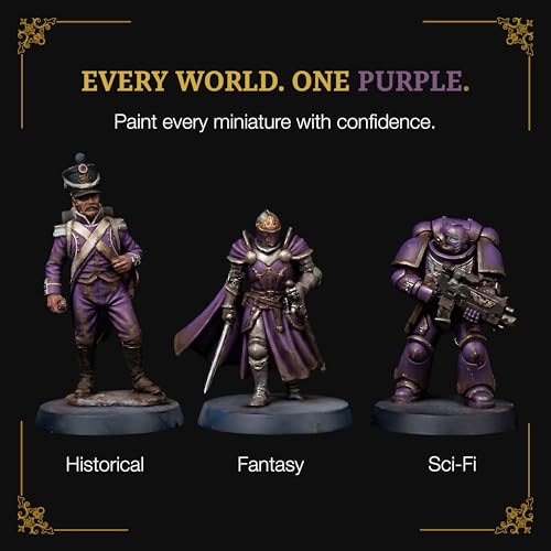 Ludus Bellum Miniature Paint Purple Color 18ml Precision Dropper Bottle - color: Purple