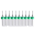 10PCS 1.2mm Tungsten Carbide Shank Micro Drill Bits for PCB - size: 1.2mm (CED)