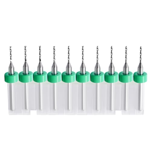 10PCS 1.2mm Tungsten Carbide Shank Micro Drill Bits for PCB - size: 1.2mm (CED)