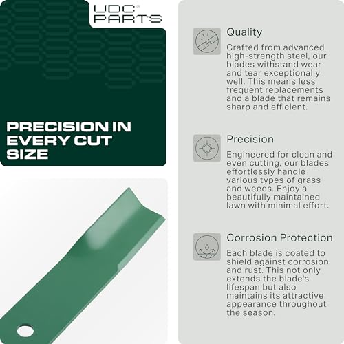UDC Parts 115-5059-03 Mower Blades Toro TimeCutter 50 Inch Replacement - size: 17-1/2" - Round (5/8")