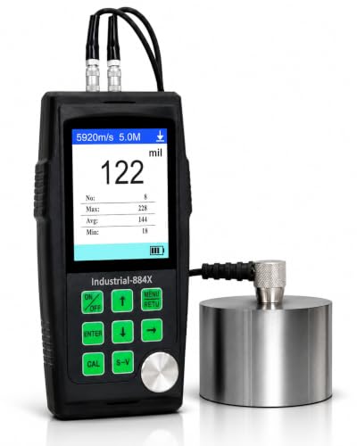 Ultrasonic Thickness Gauge Industrial-884X, PC Data, MILS/mm, 0.033–15.75 in