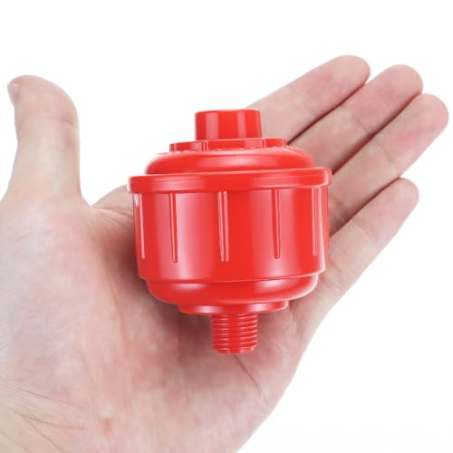QWORK 10 Pack Disposable Mini Air Water Trap Filters, 1/4" Threads, Spray Gun Filters, Removes Moisture for Paint Sprayers and Air Tools