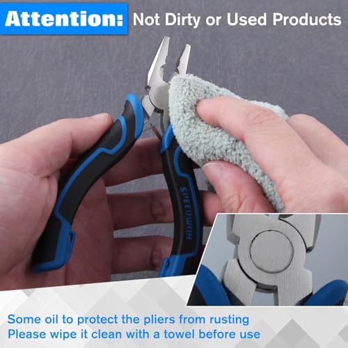 SPEEDWOX 5-Inch Mini Combination Pliers Lineman's Plier with Cutter - style: Combination Pliers